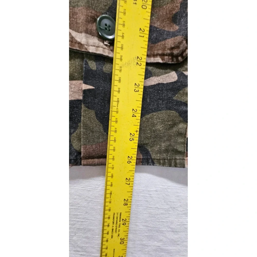 Winchester Mens Camo Hunting Jacket Large Cotton Woodland Camouflage Field Coat - Picture 7 of 12